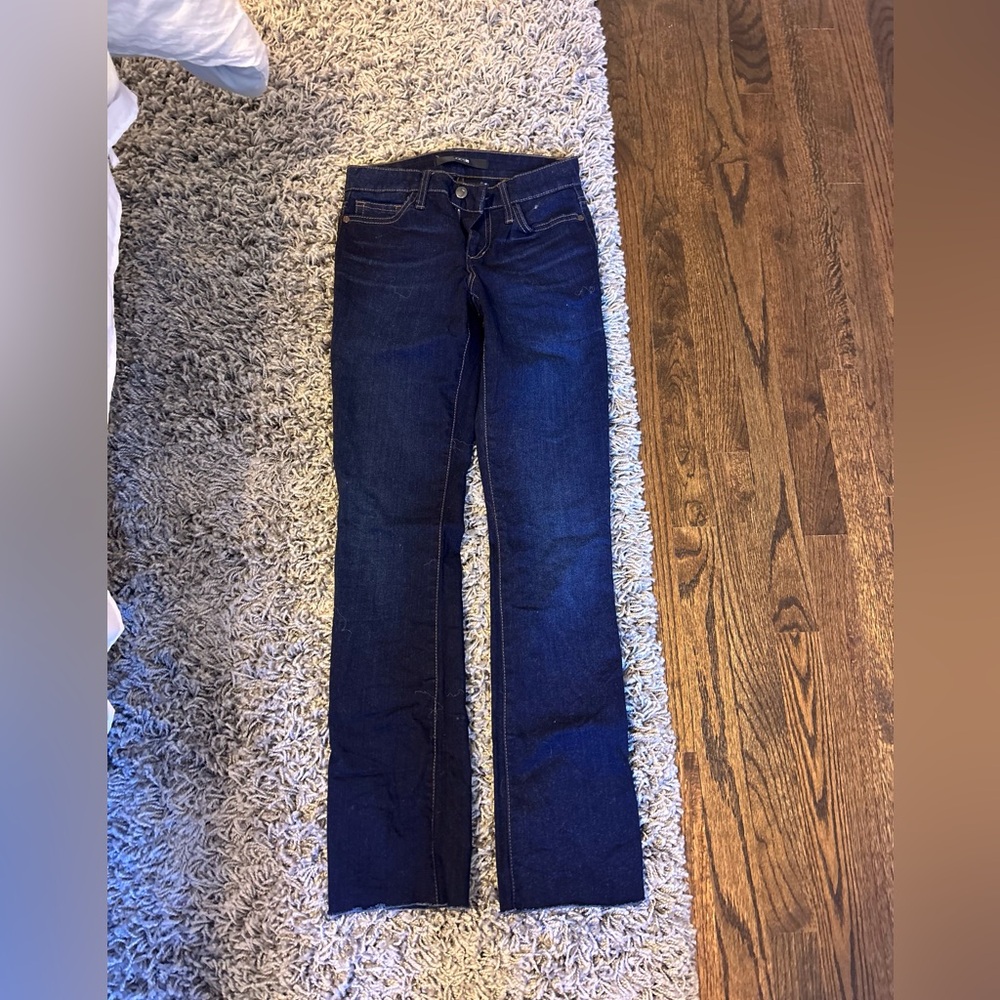 Joes jeans Sz 25 starlet straight leg raw hem jeans